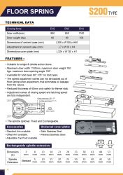 Floor spring S200