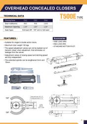 Transom closer T500E
